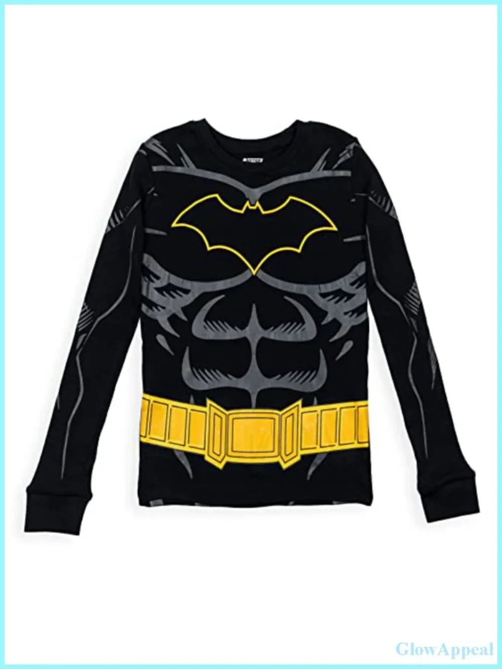 Toddler Boys Justice League Batman Cosplay Pajama Set 2-Piece Sleepwear